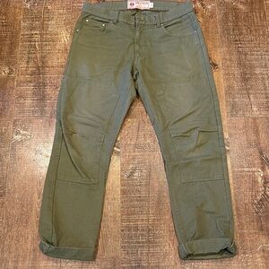 Iron & Resin Dark Olive duck canvas Pants